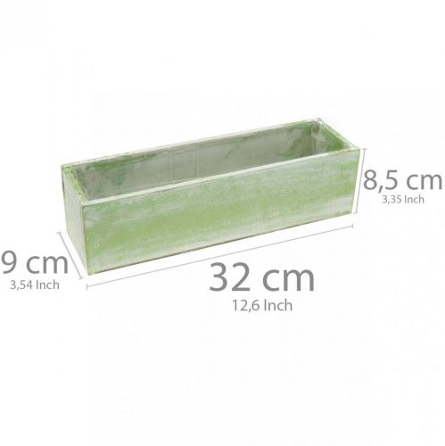 Floristik24 Planter, spring decoration, wooden box, herb box L32cm