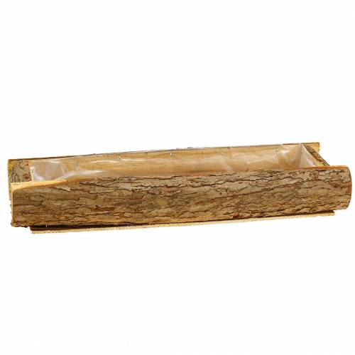 Floristik24 Natural wood planter 40cm x 15cm H6cm