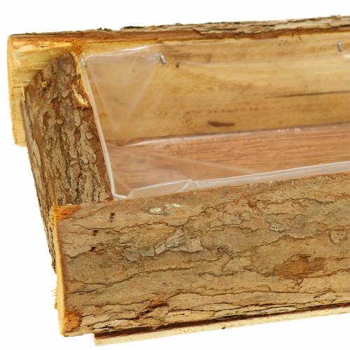 Floristik24 Natural wood planter 40cm x 15cm H6cm