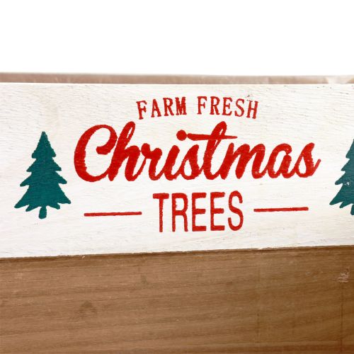 Product Plant box wood rectangular wooden box L25/35cm set of 2