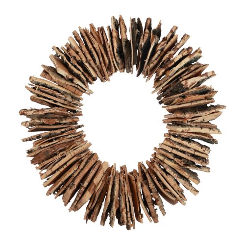 Floristik24 Wooden wreath birch bark natural wreath decorative wreath natural Ø30cm