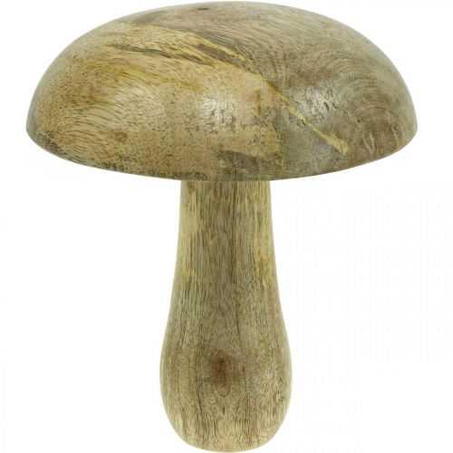 Floristik24 Wooden mushroom natural, yellow wooden decoration autumn deco mushrooms 15×13cm