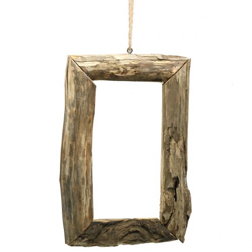 Floristik24 Wooden frame nature for hanging 46cm x 30cm