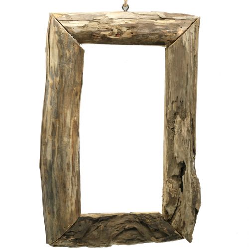 Floristik24 Wooden frame nature for hanging 46cm x 30cm