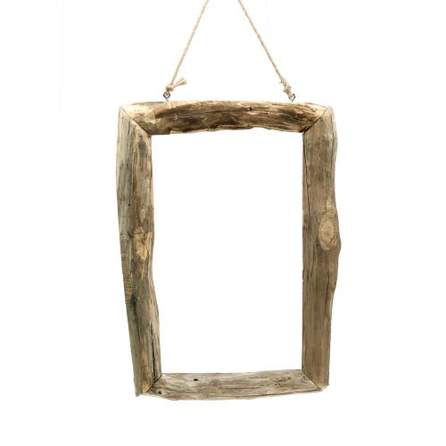 Floristik24 Wooden frame nature for hanging 59cm x 42cm