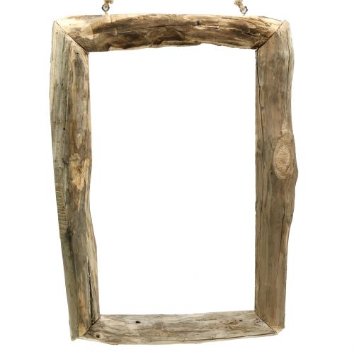 Floristik24 Wooden frame nature for hanging 59cm x 42cm
