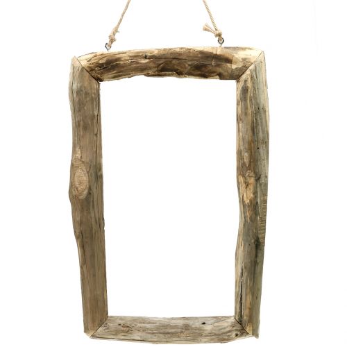 Floristik24 Wooden frame nature for hanging 80cm x 48cm