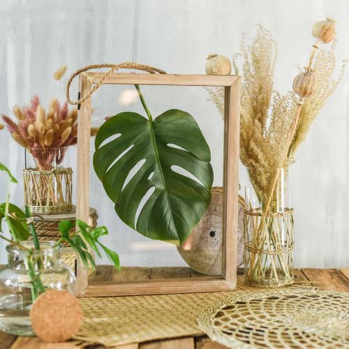 Product Wooden frame for filling, DIY, herbarium, wall decoration to hang 38 × 28cm