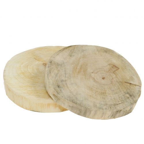 Floristik24 Wooden discs natural Ø15cm 2pcs