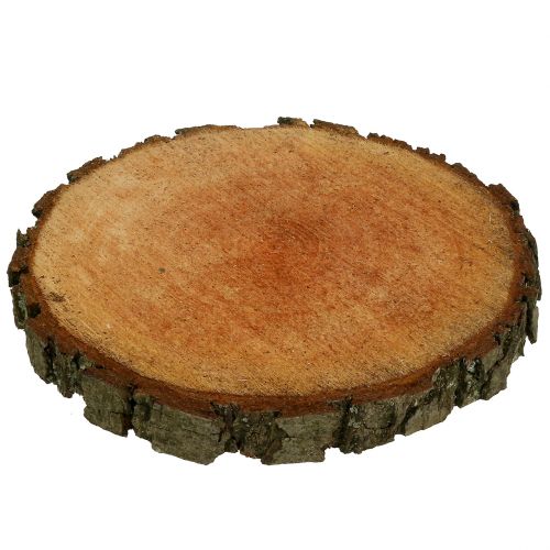 Floristik24 Wooden disc made of alder natural Ø20cm - 24cm