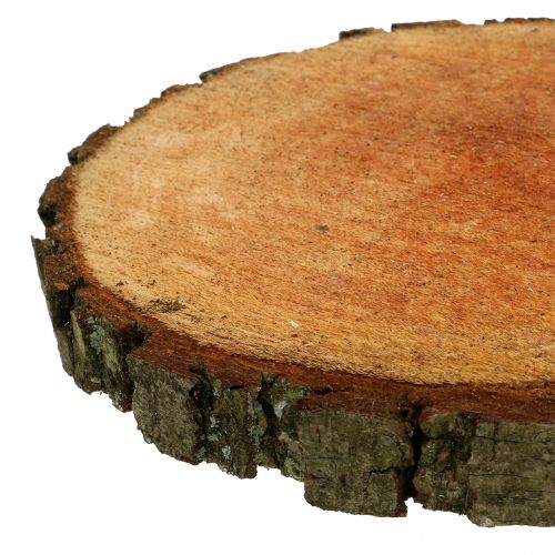 Floristik24 Wooden disc made of alder natural Ø20cm - 24cm