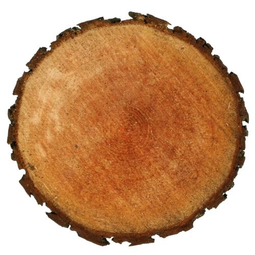 Floristik24 Wooden disc made of alder natural Ø20cm - 24cm
