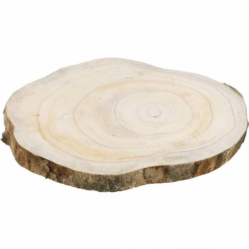 Floristik24 Wooden disc nature Ø25-32cm