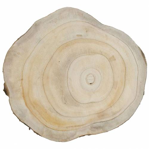 Floristik24 Wooden disc nature Ø25-32cm