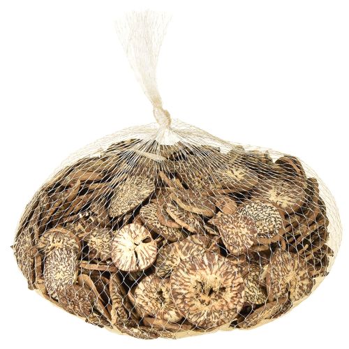 Product Wooden discs decorative betel nut slices areca 1-3.5cm 300g
