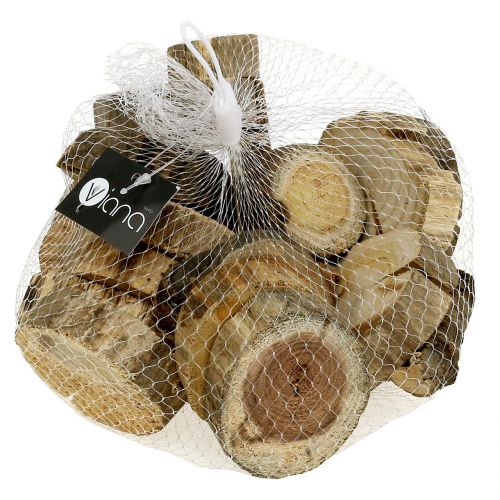 Floristik24 Wooden discs wood rings nature 500g