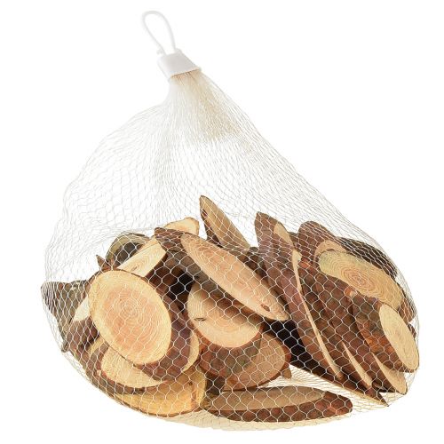 Product Wooden discs oval table decoration craft supplies 6.5–8cm 450g