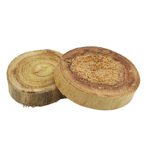 Floristik24 Wooden discs nature 6-8cm 500g