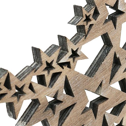 Product Wooden star to hang 19.5cm x 19.5cm H30cm