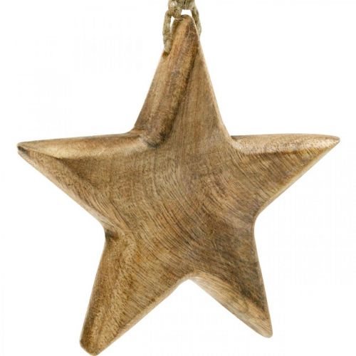 Product Decorative star, wooden pendants, Christmas decorations 14cm × 14cm