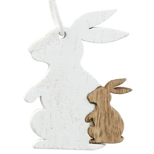 Floristik24 Decoration hanger spring white / nature 12pcs