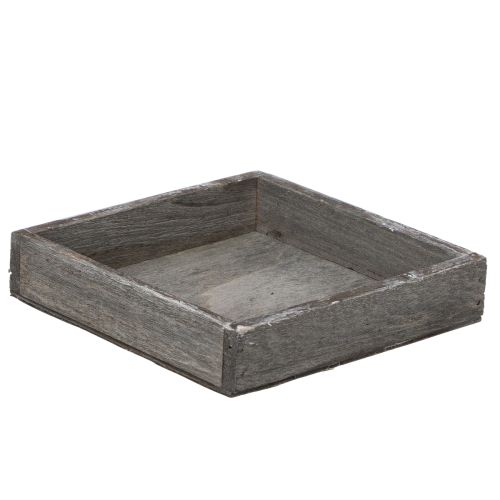 Rustic decorative tray for stylish table decoration, 15cm, 4 pieces