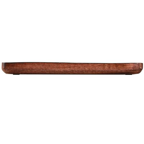 Product Wooden tray decorative tray rectangular dark brown glazed 30×25cm