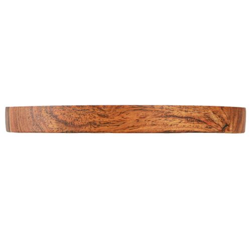 Floristik24 Wooden Tray Wooden Plate Acacia Natural Oiled Ø25cm H2.5cm