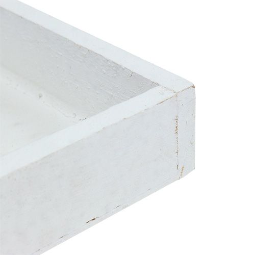Product Wooden Tray White Tray square 14cm × 14cm × 3cm 5pcs