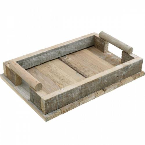 Floristik24 Wooden tray, table decoration, tray for decorating, wooden decoration 31cm