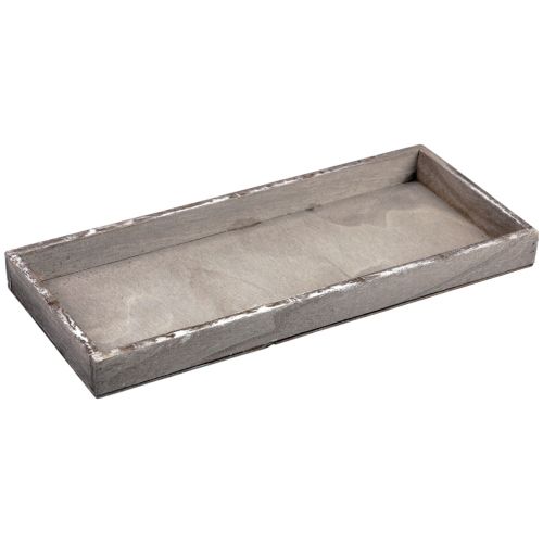 Floristik24 Wooden tray vintage square decorative tray wood grey 35×15×3cm
