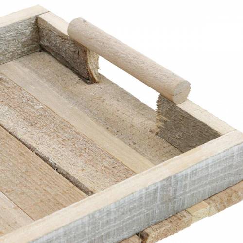 Floristik24 Decorative tray, wooden decoration, wooden tray, table decoration 37.5cm