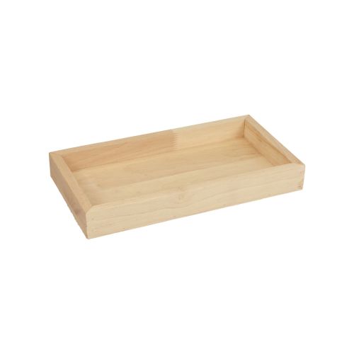 Floristik24 Wooden tray decorative tray wood rectangular natural 28×15×3.5cm