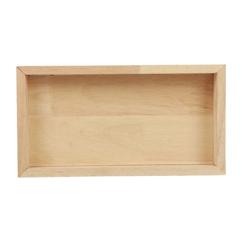 Product Wooden tray decorative tray wood rectangular natural 34×20×3.5cm