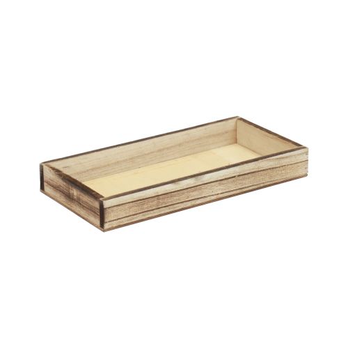Floristik24 Wooden tray flamed decorative tray table decoration rustic 20×10×3cm