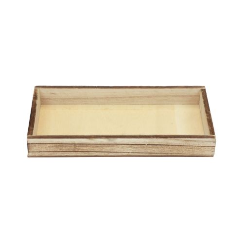 Floristik24 Wooden tray flamed decorative tray table decoration rustic 20×10×3cm