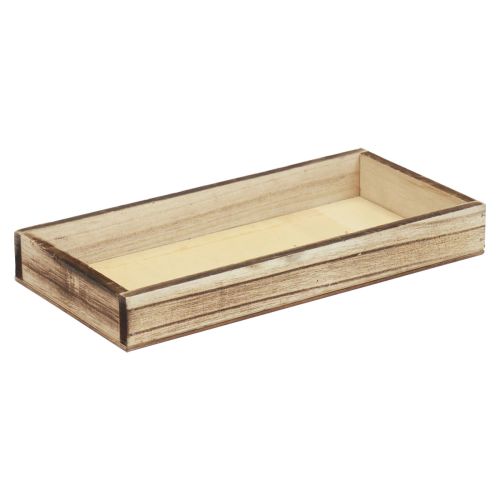 Floristik24 Wooden tray flamed decorative tray table decoration rustic 30×15×3cm