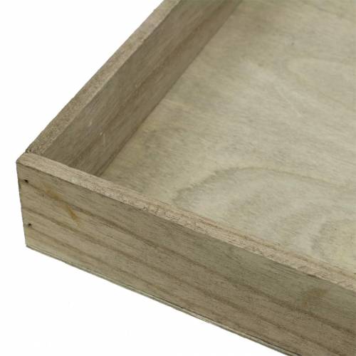 Product Wooden tray nature set of 2 square 40x40/30x30cm