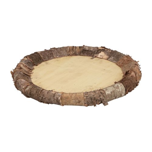 Product Wooden plate decorative tray wood rustic decoration natural Ø27cm