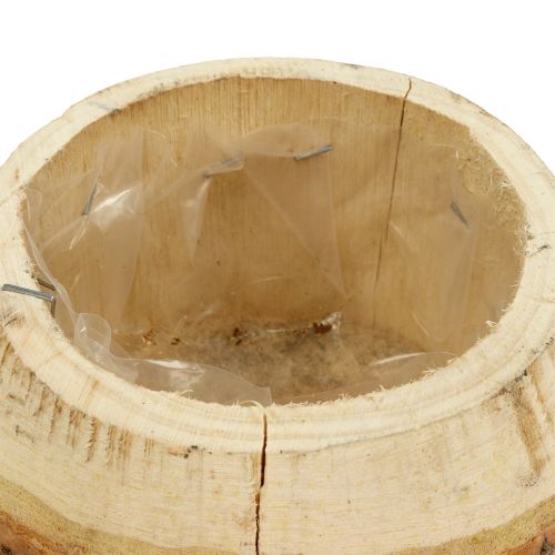 Floristik24 Wooden pot for planting nature Ø14cm
