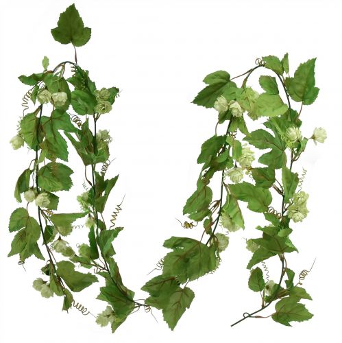 Floristik24 Leaf Garland Hop Garland Green Artificial L180cm