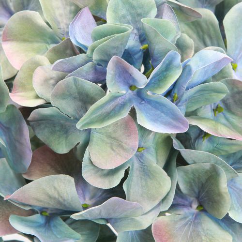 Product Hydrangea Artificial Flower Blue Violet Ø18cm L69cm 2pcs