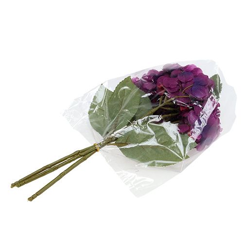 Floristik24 Hydrangea Purple 30cm 3pcs
