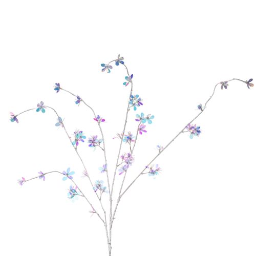 Kunststoff Decorative Branch with Iridescent Flowers 98cm for Indoor Use buy online | Floristik24.co.uk