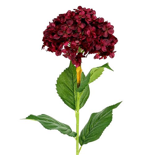 Product Hydrangea artificial dark red 80cm 1pc