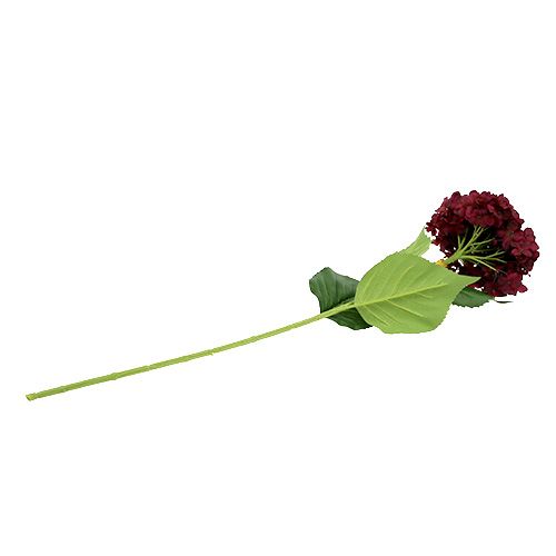 Floristik24 Hydrangea artificial dark red 80cm 1 pc