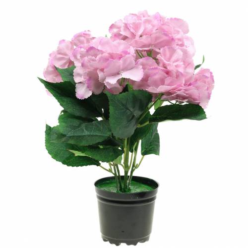 Floristik24 Potted Hydrangea Artificial Pink 35cm