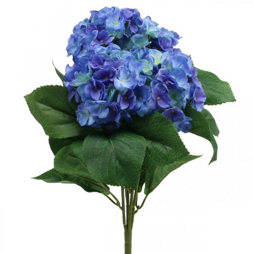 Floristik24 Hydrangea Artificial Flower Blue Silk Flower Bouquet 42cm