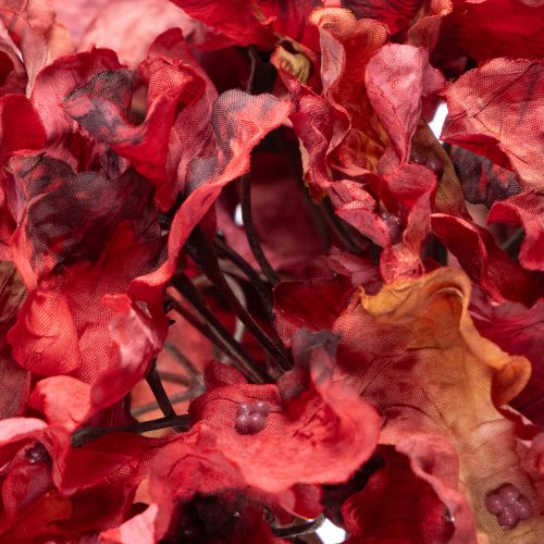 Artificial Red Hydrangea Stem with Large Bloom – 74cm | Floristik24.co.uk