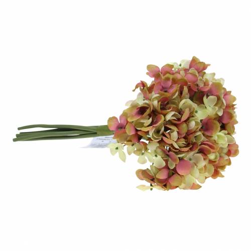 Floristik24 Hydrangea collar L27cm green, pink